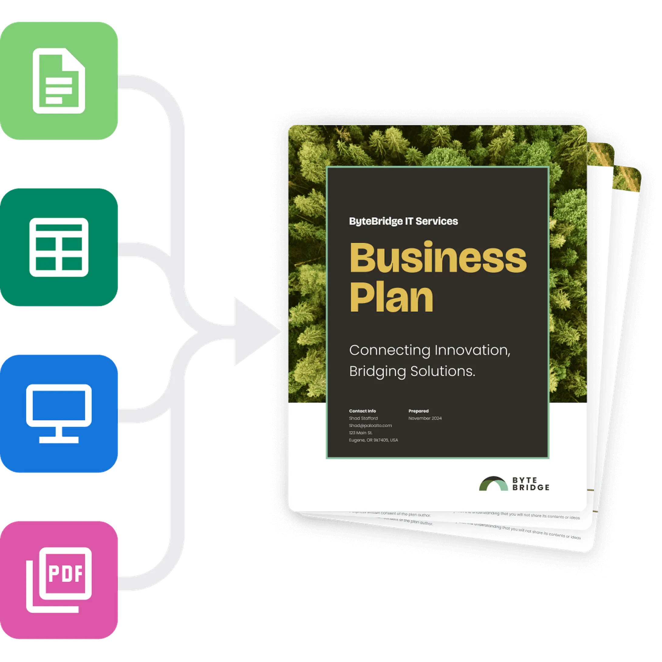 LivePlan AI-assisted writing drafting a plan section from your own description of the business